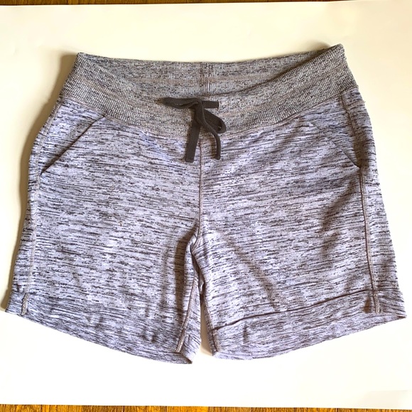 Athleta Pants - Athleta sweat shorts space-dye gray women’s M